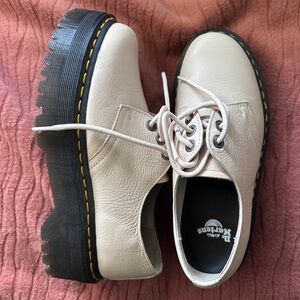 Tan 1461 Quad II Platform Dr. Martens